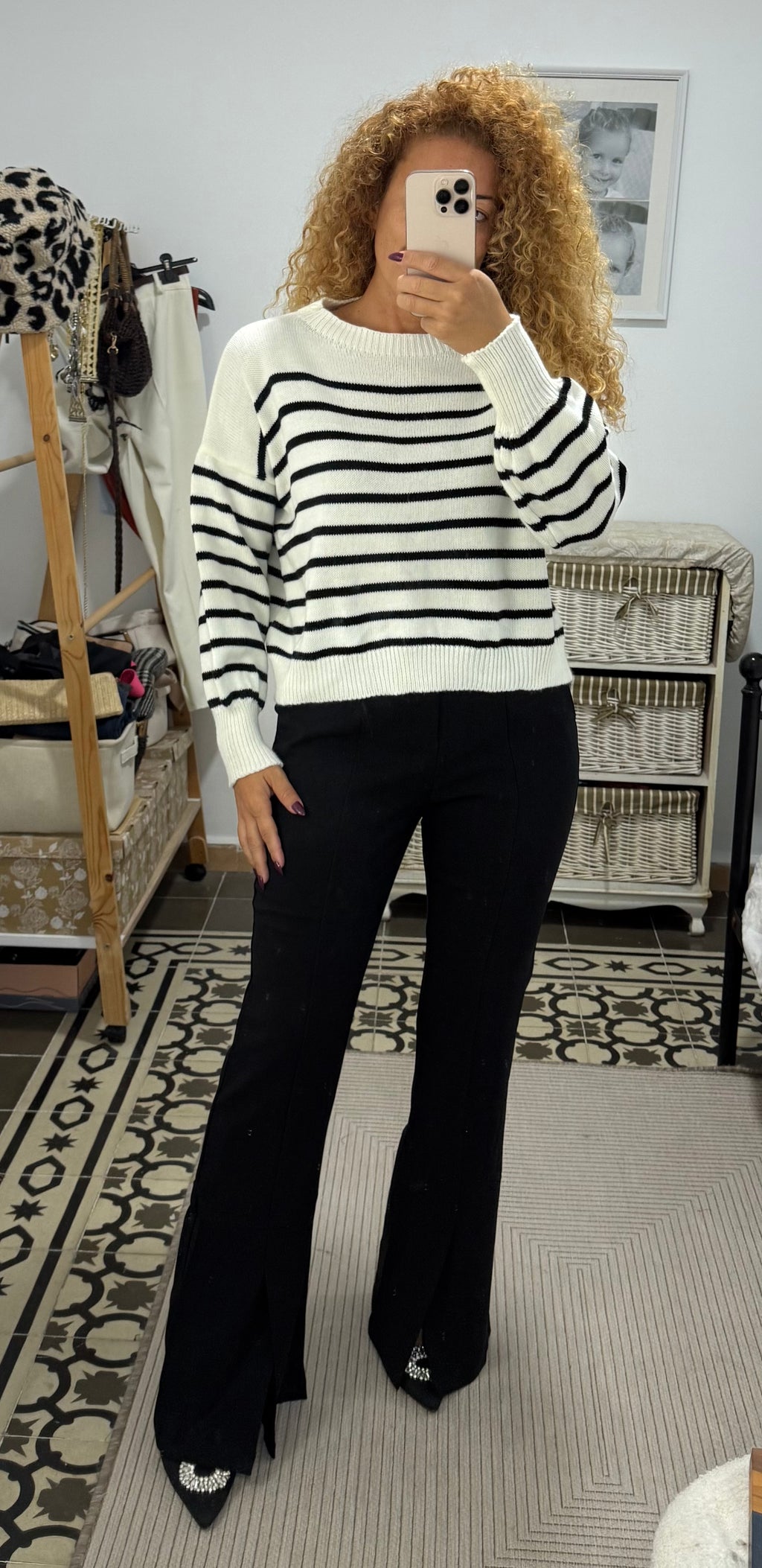 Jersey Fabiana — Marino y Blanco