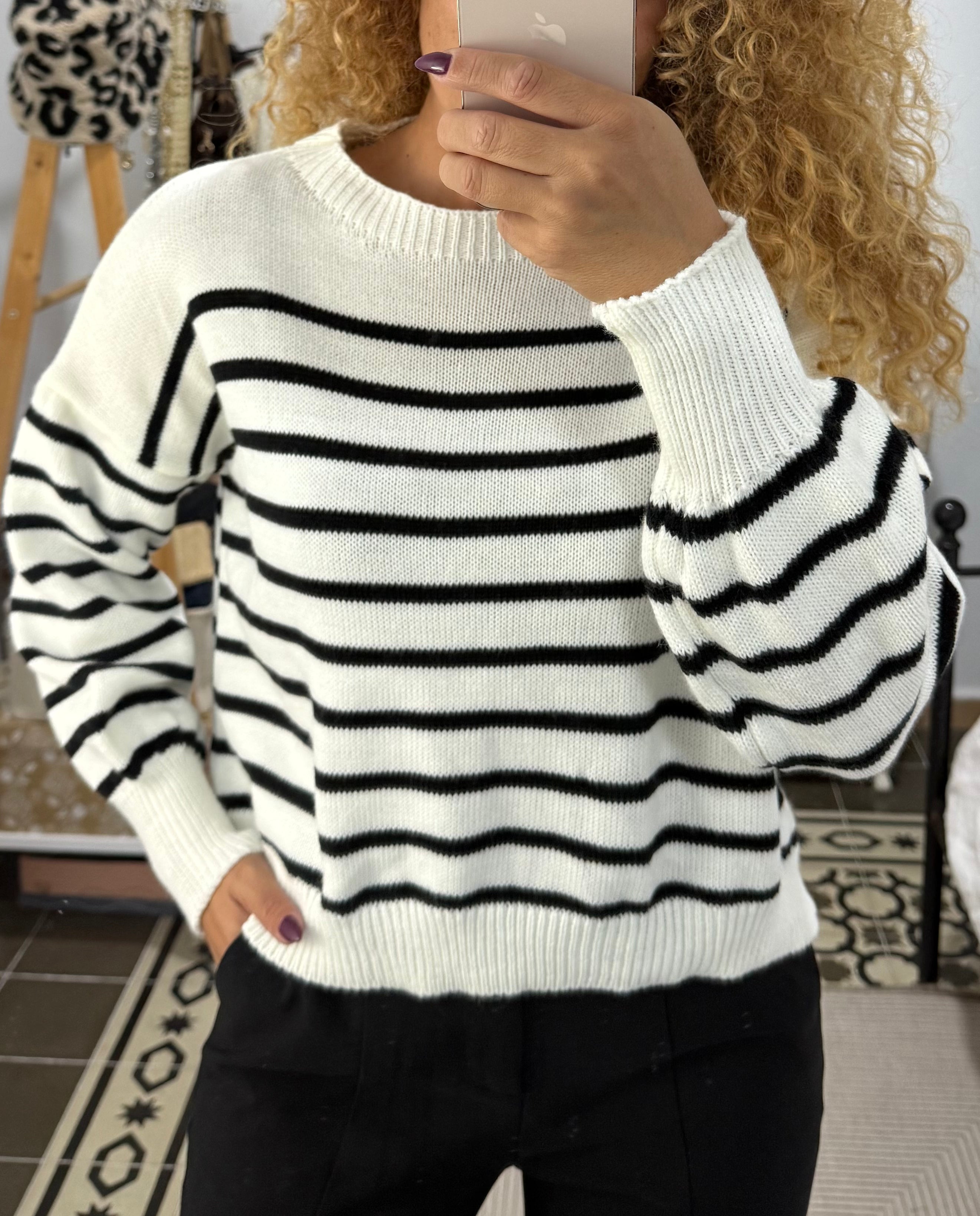 Jersey Fabiana — Marino y Blanco