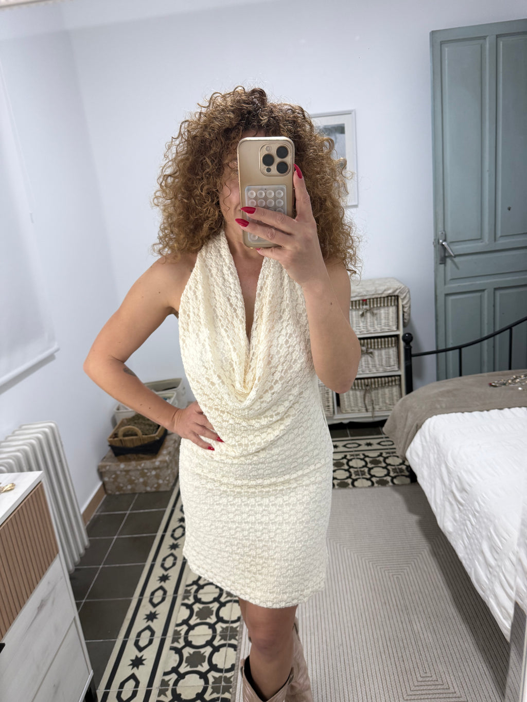 Vestido Clara - Beige