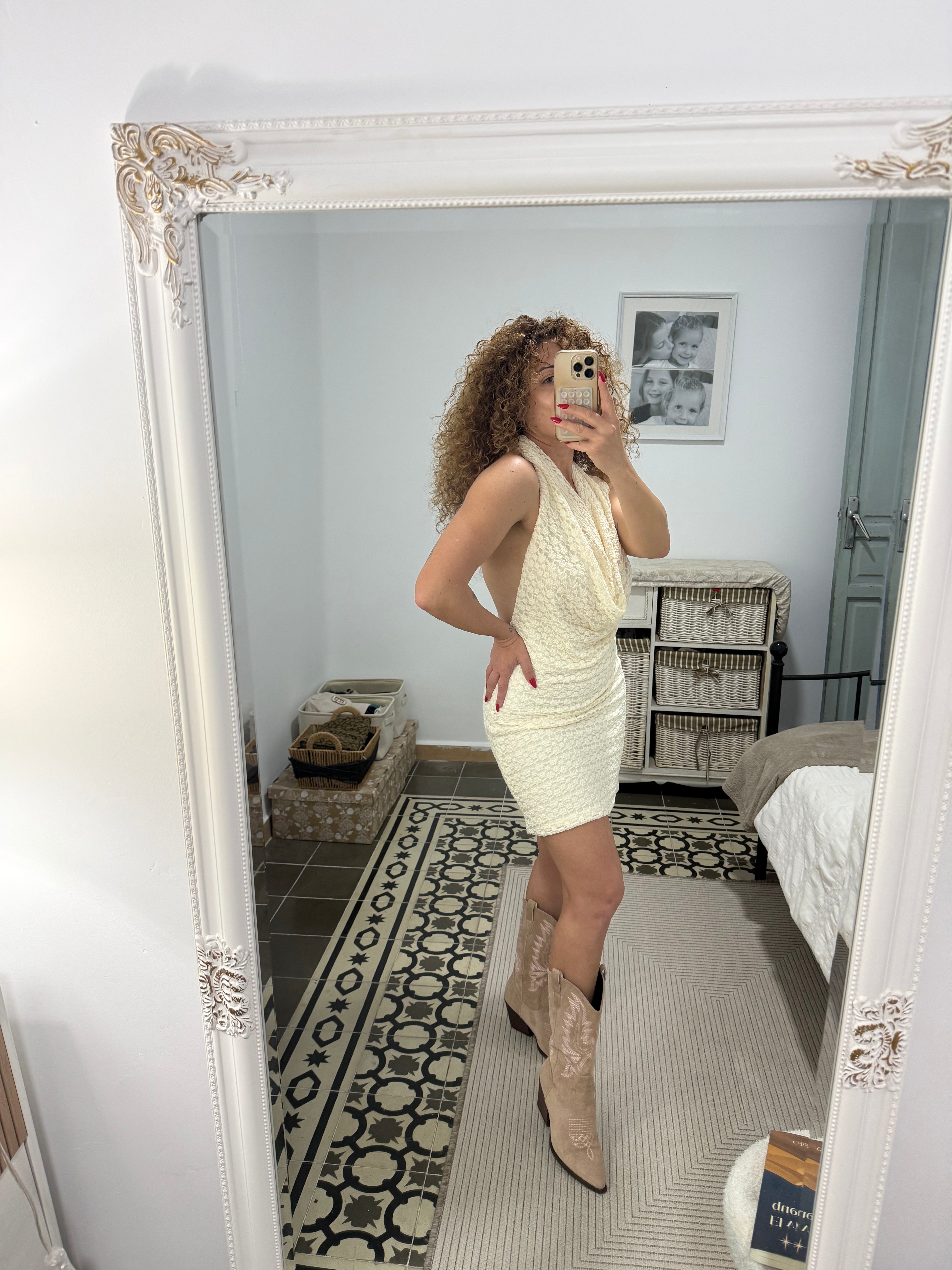 Vestido Clara - Beige