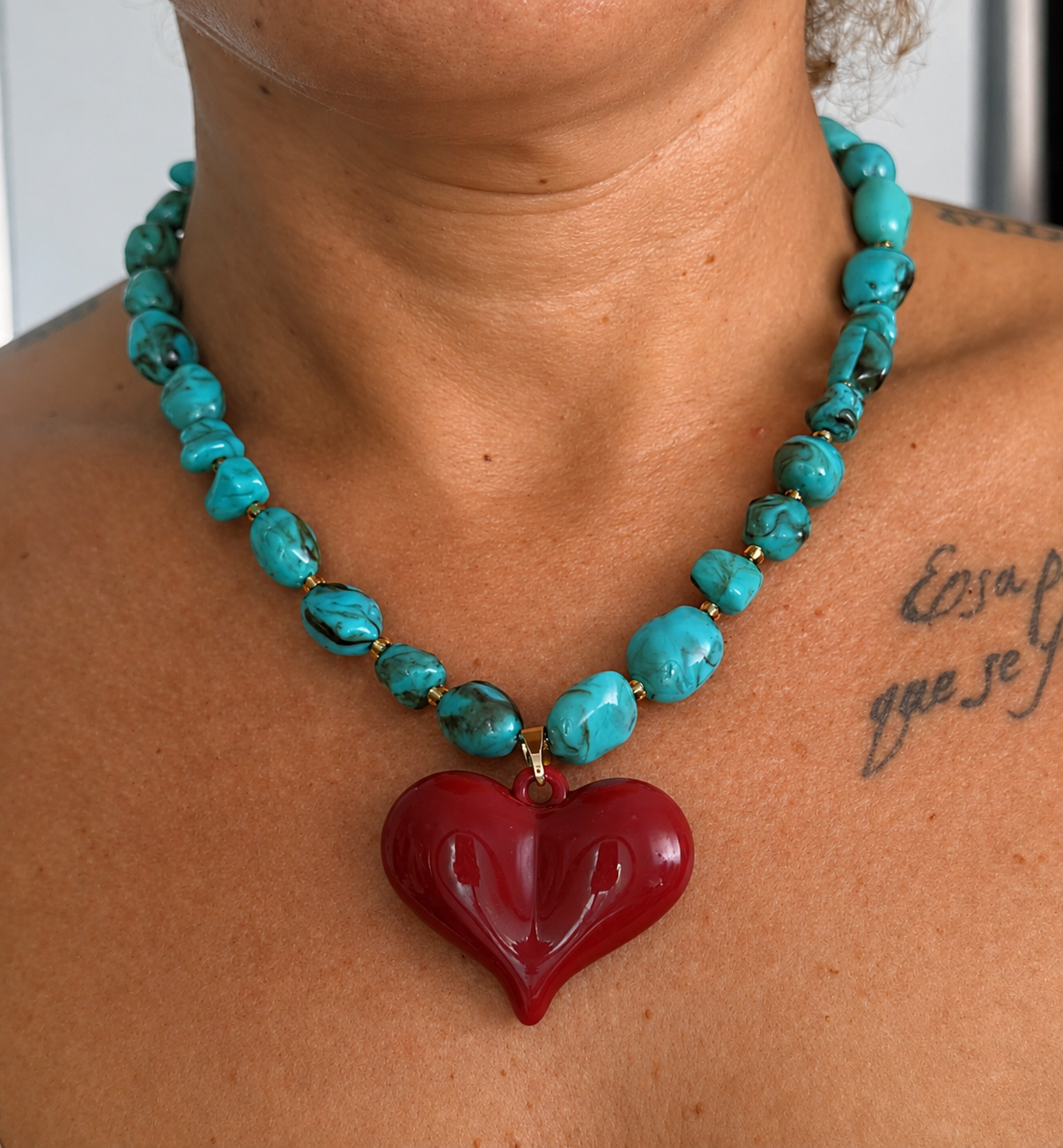 Collar Cuore — Rojo